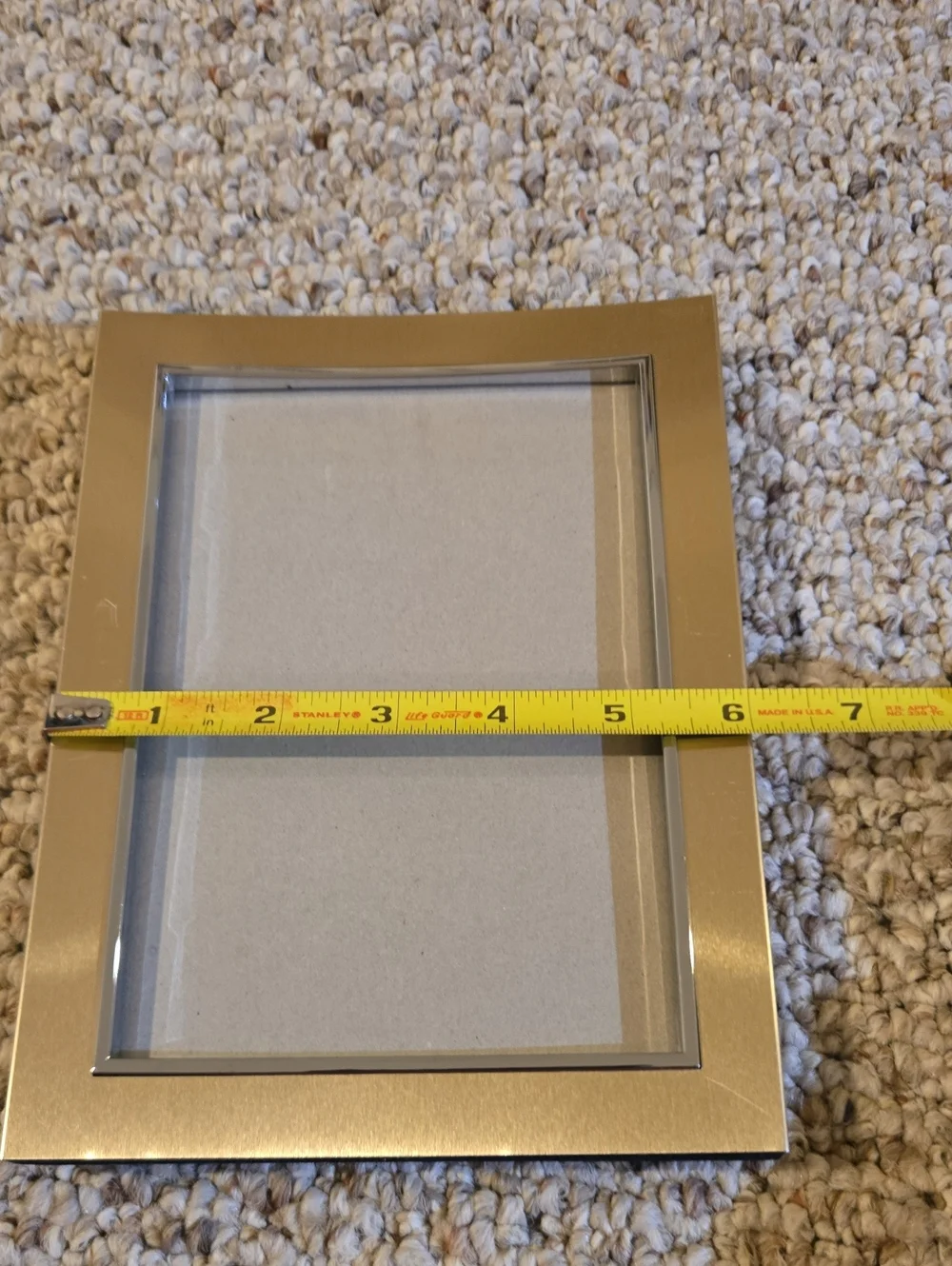 Brushed Brass & Silvertone Frame - 4.5